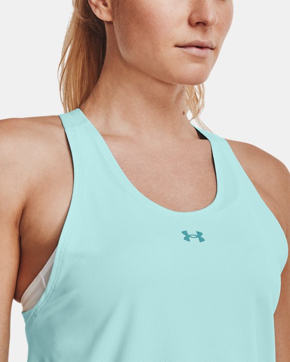 Women's UA CoolSwitch Tank, Blue, pdpMainDesktop image number 4